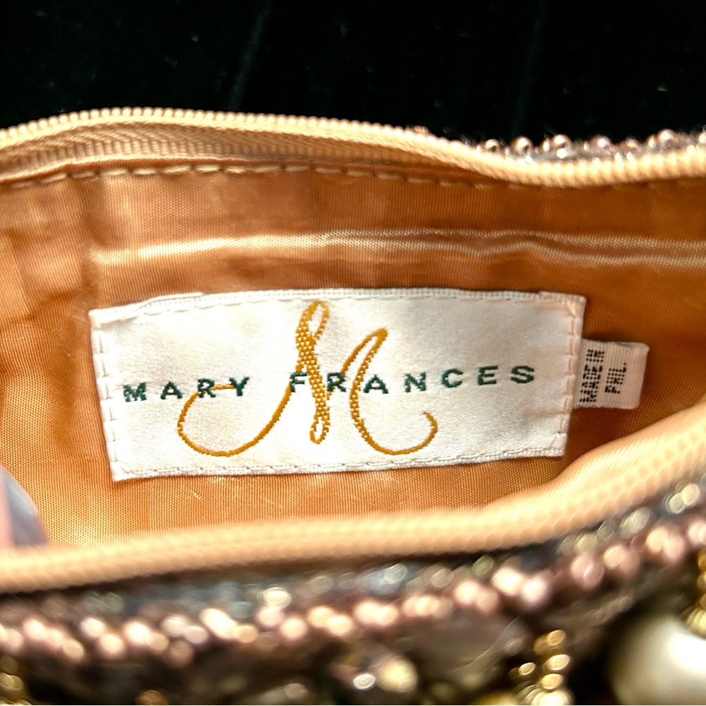 Mary Frances Gold, Silver, Bronze Metallic Beaded Handbag - Picture 9 of 12